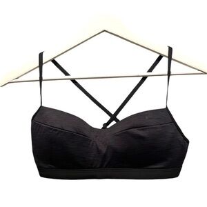 Nike Women’s Dark Gray Black Sports Bra Size Medium